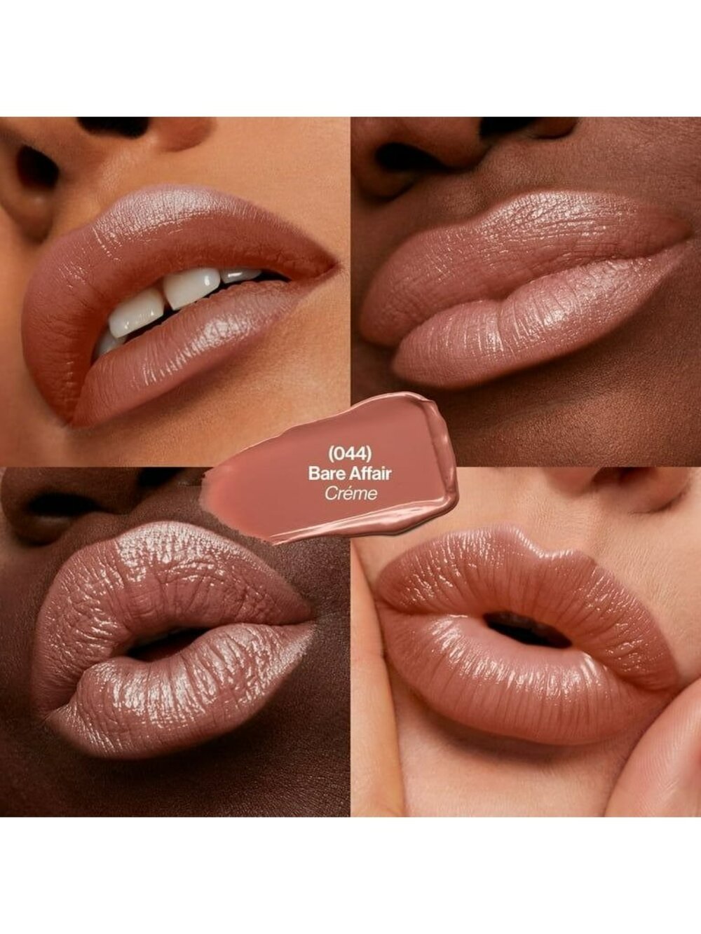 Revlon Super Lustrous Lipstick 044 Bare Affair Crème Peachy Nude Everyday Shade